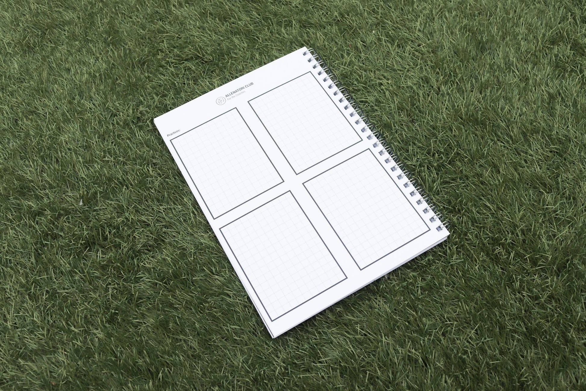 Allenatori Club Reflective Journal inside pages — structured reflection sections for football coaches