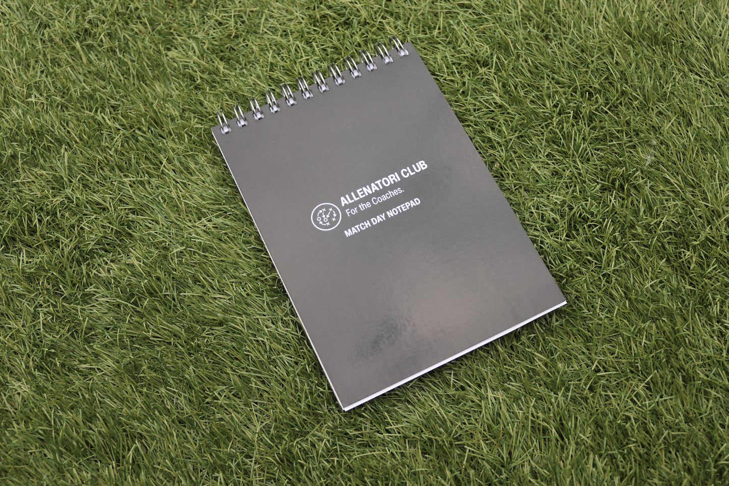 Allenatori Club Matchday Notepad — A6 wiro-bound coaching notepad for football coaches